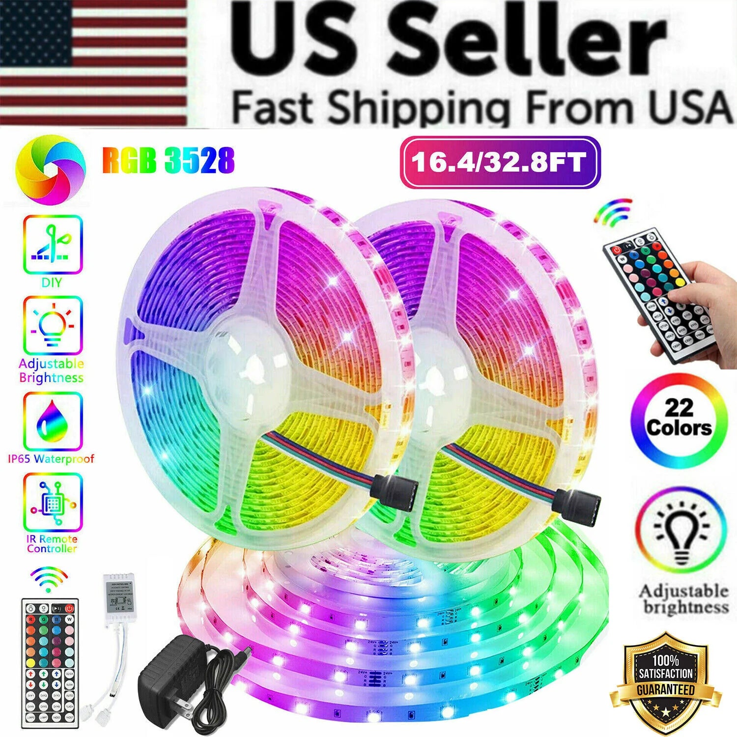 32FT LED Strip Lights