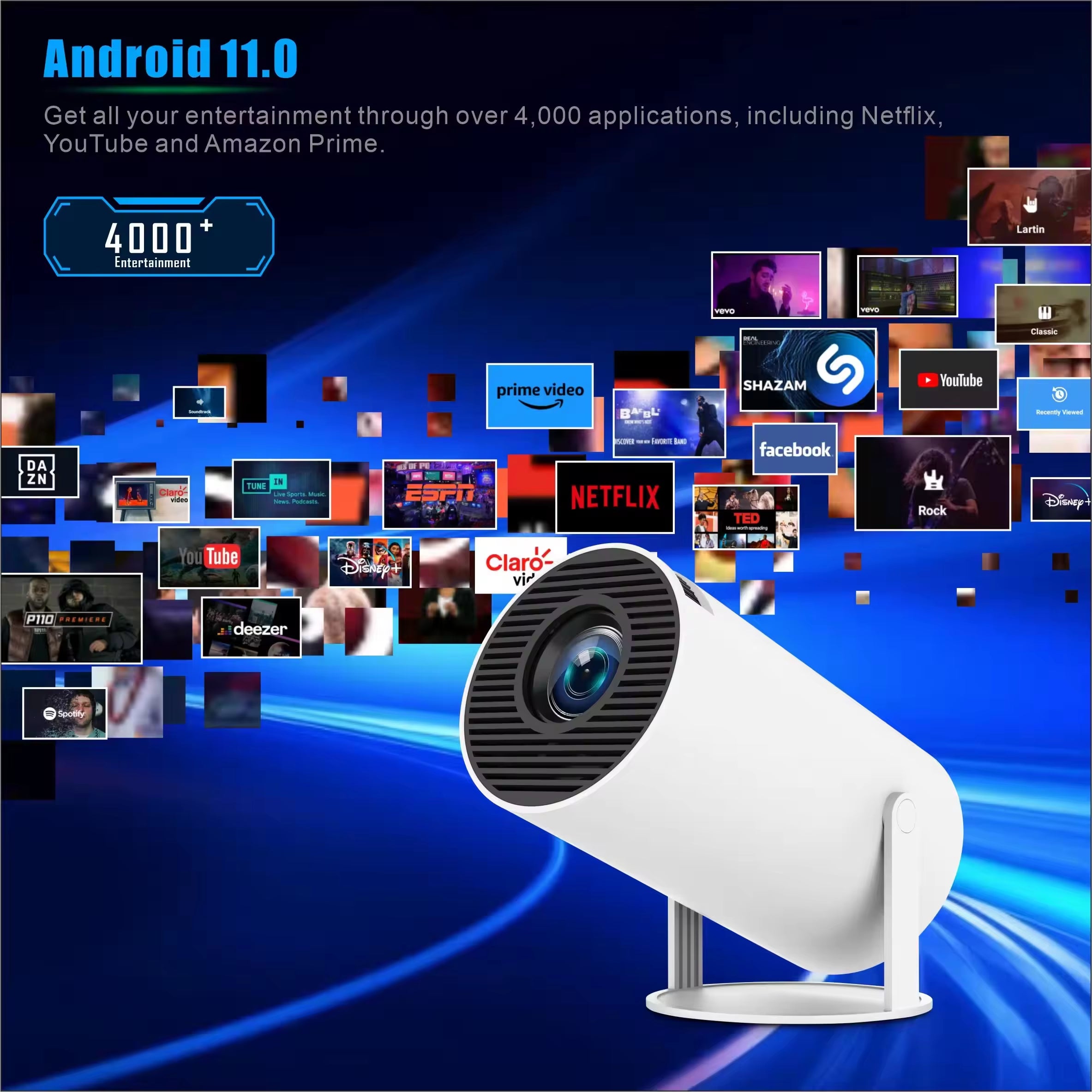 HY300 Smart Portable Projector