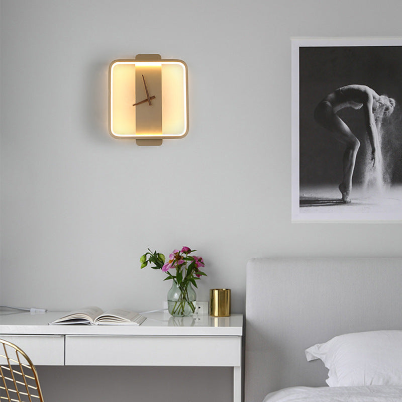 Wall Lamp & Bedside Clock